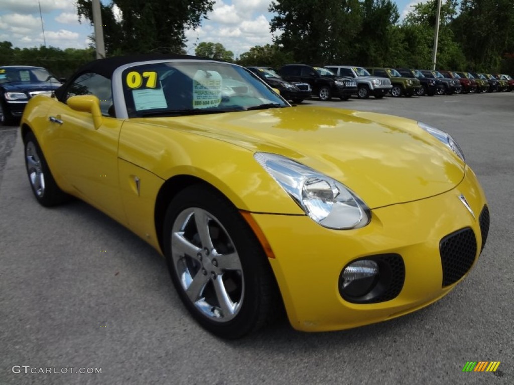 Mean Yellow 2007 Pontiac Solstice GXP Roadster Exterior Photo #65741299