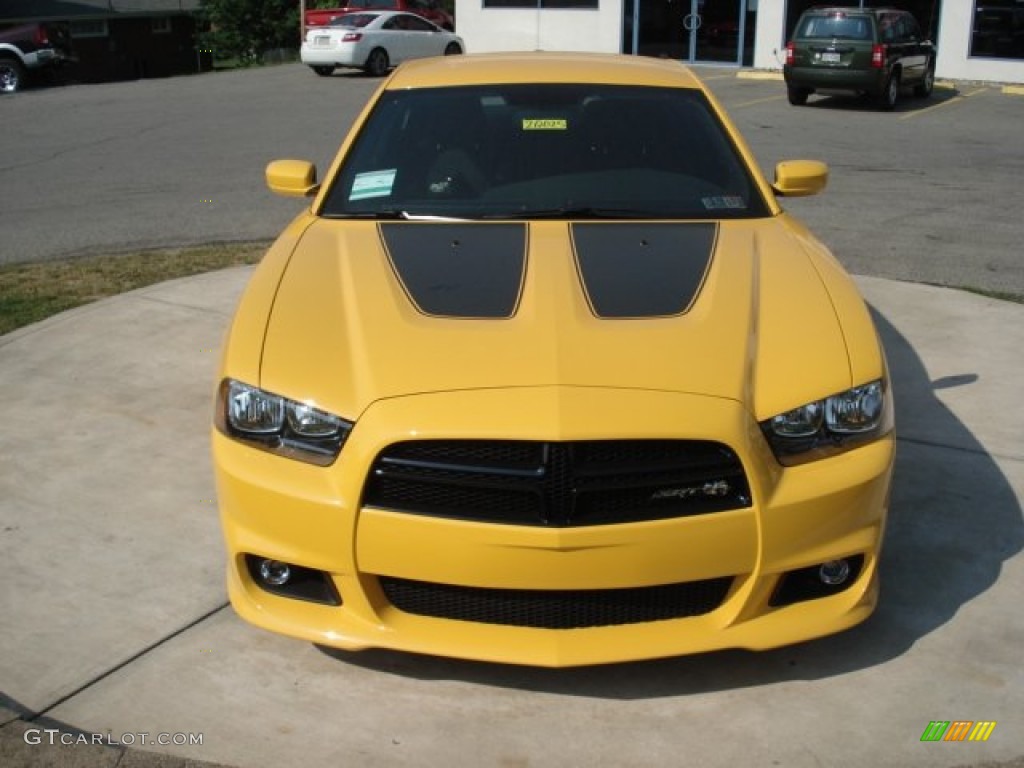 Stinger Yellow 2012 Dodge Charger SRT8 Super Bee Exterior Photo #65742226