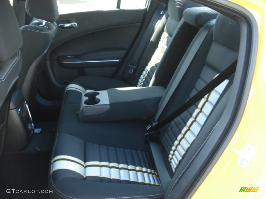 Black/Super Bee Stripes Interior 2012 Dodge Charger SRT8 Super Bee Photo #65742295