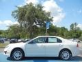 2012 White Suede Ford Fusion S  photo #2