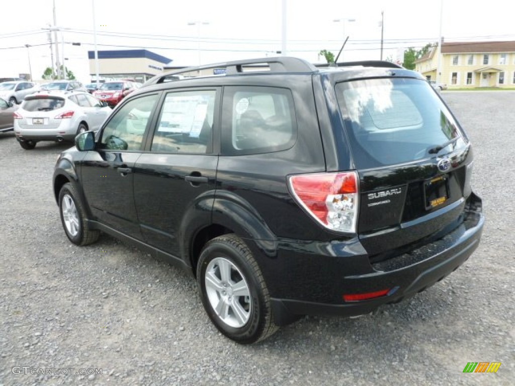 2012 Forester 2.5 X - Obsidian Black Pearl / Black photo #5