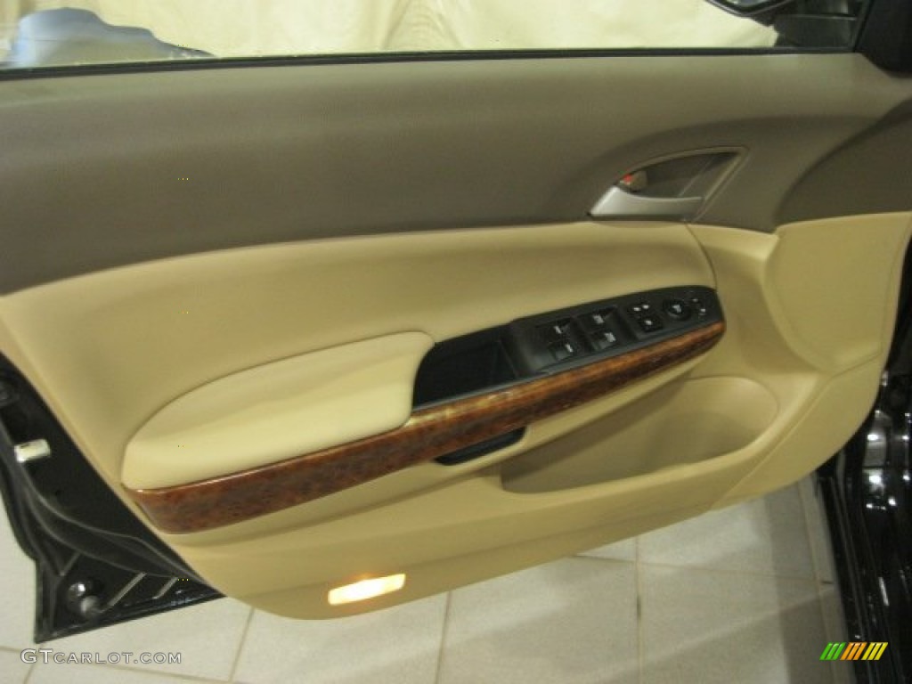 2009 Accord EX Sedan - Crystal Black Pearl / Ivory photo #11