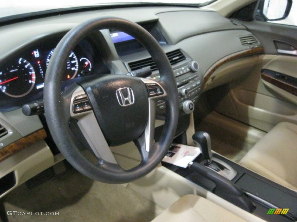 2009 Accord EX Sedan - Crystal Black Pearl / Ivory photo #14