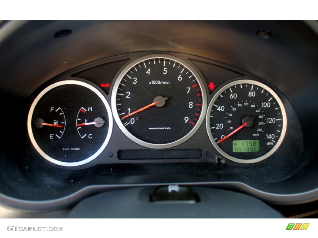 2004 Subaru Impreza WRX Sedan Gauges Photo #65748193