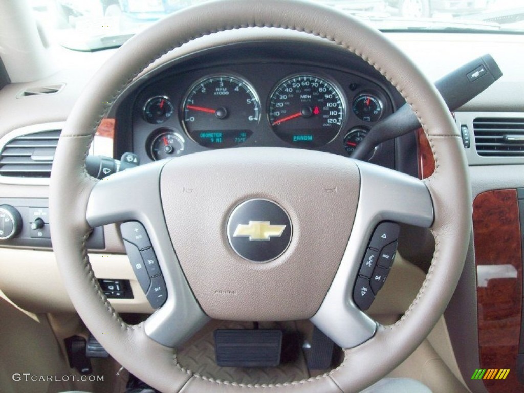 2012 Silverado 1500 LTZ Crew Cab 4x4 - Mocha Steel Metallic / Light Cashmere/Dark Cashmere photo #20