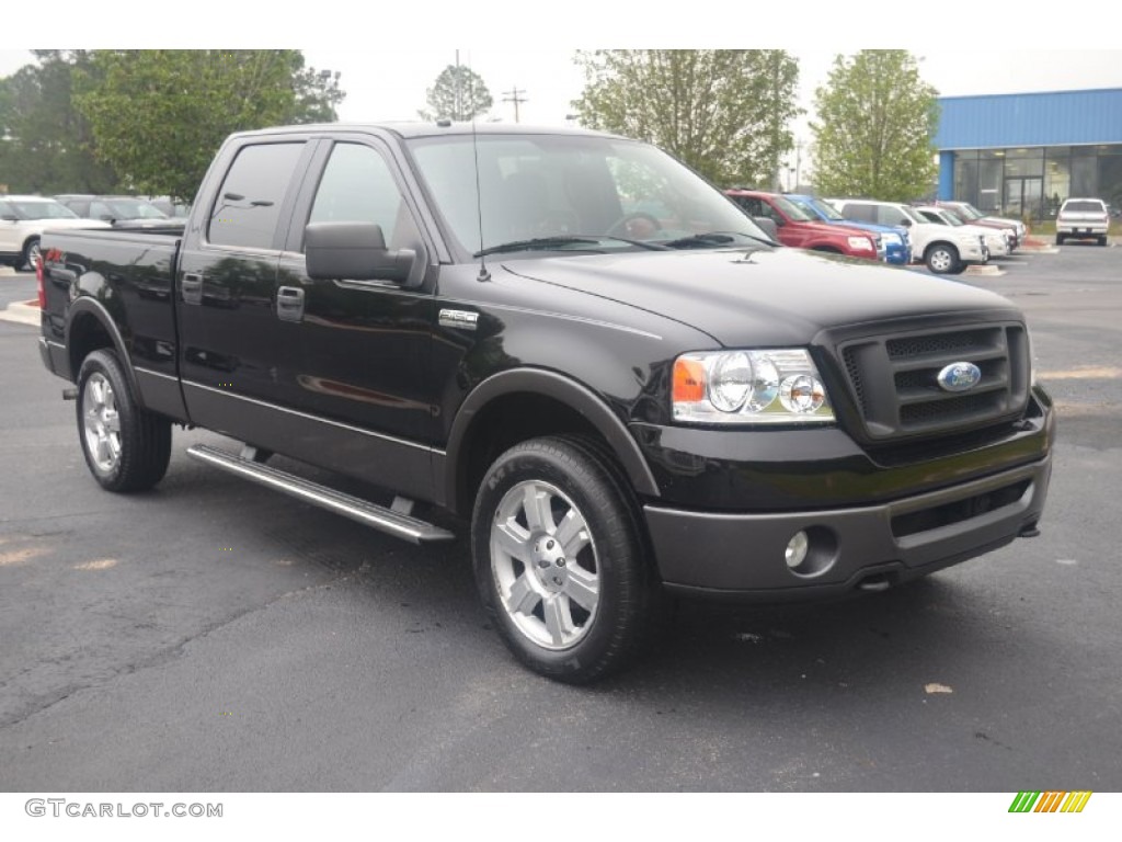 2006 F150 FX4 SuperCrew 4x4 - Black / Black photo #3