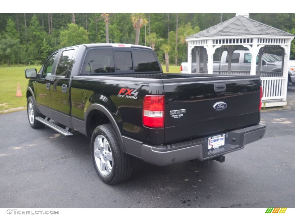 2006 F150 FX4 SuperCrew 4x4 - Black / Black photo #7