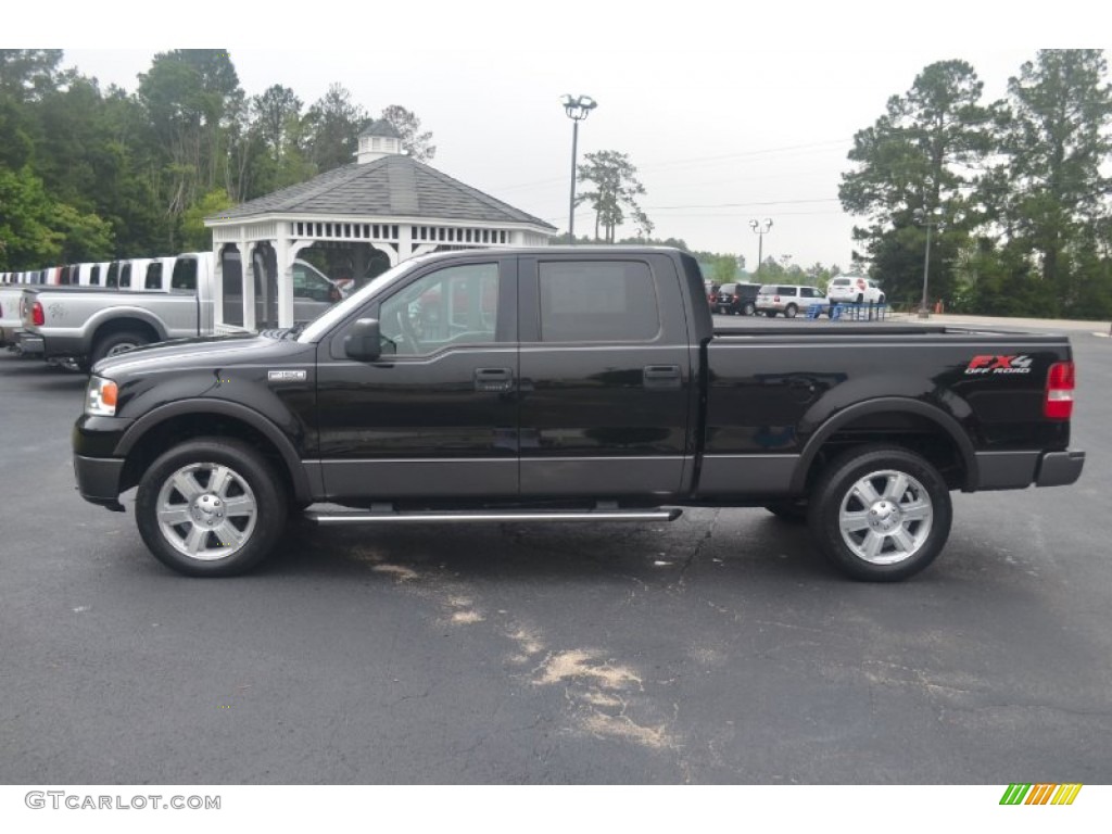 2006 F150 FX4 SuperCrew 4x4 - Black / Black photo #8