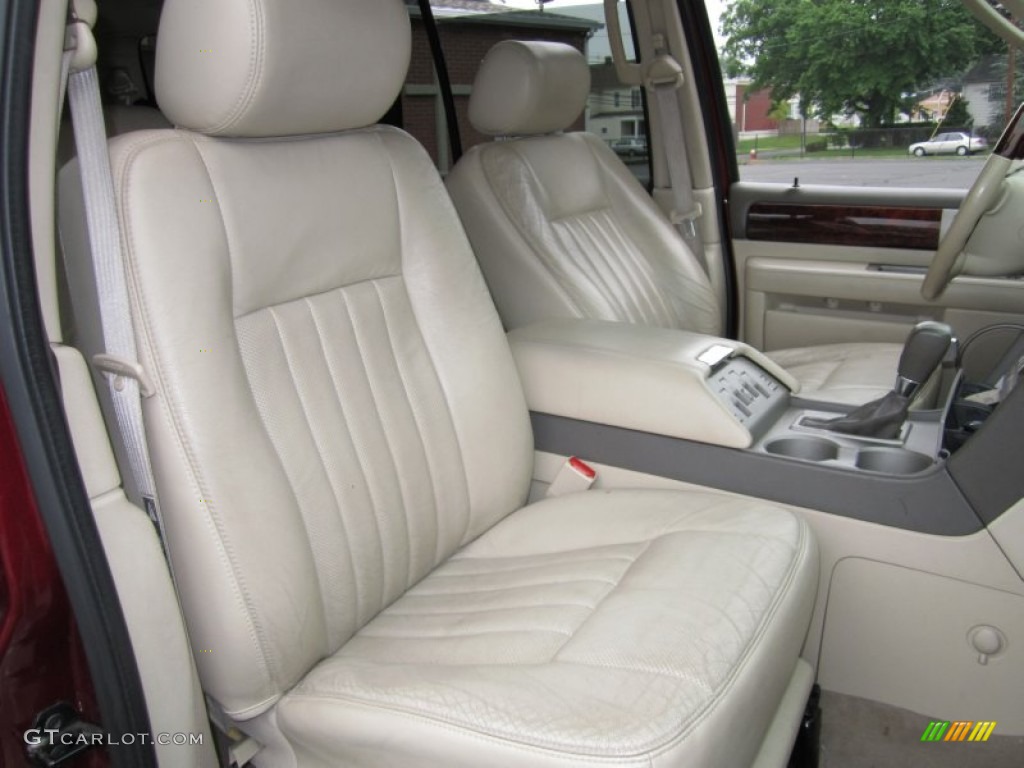2004 Navigator Luxury - Merlot Red Metallic / Light Parchment photo #13