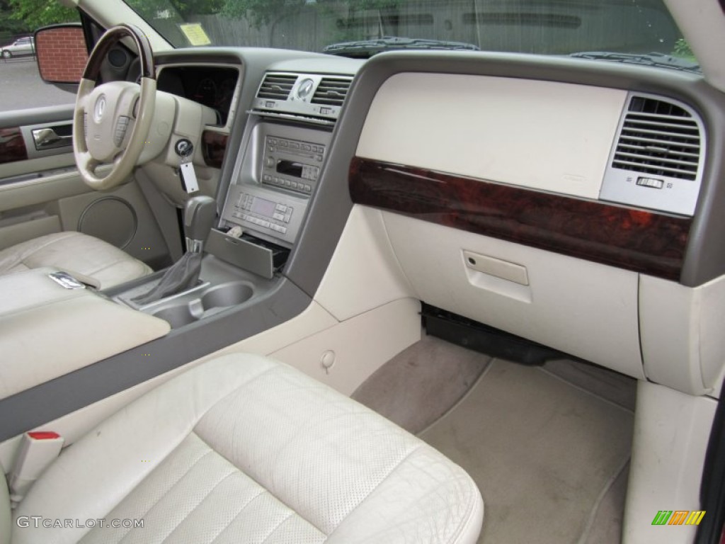 2004 Navigator Luxury - Merlot Red Metallic / Light Parchment photo #14