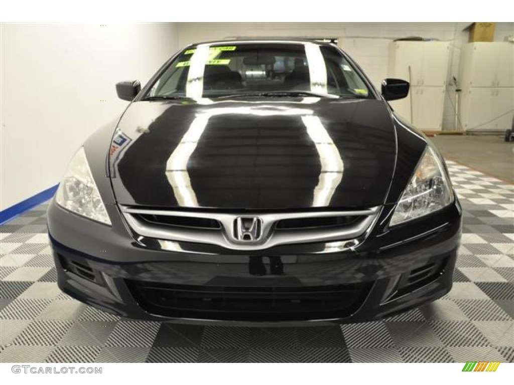 2007 Accord LX Coupe - Nighthawk Black Pearl / Black photo #5