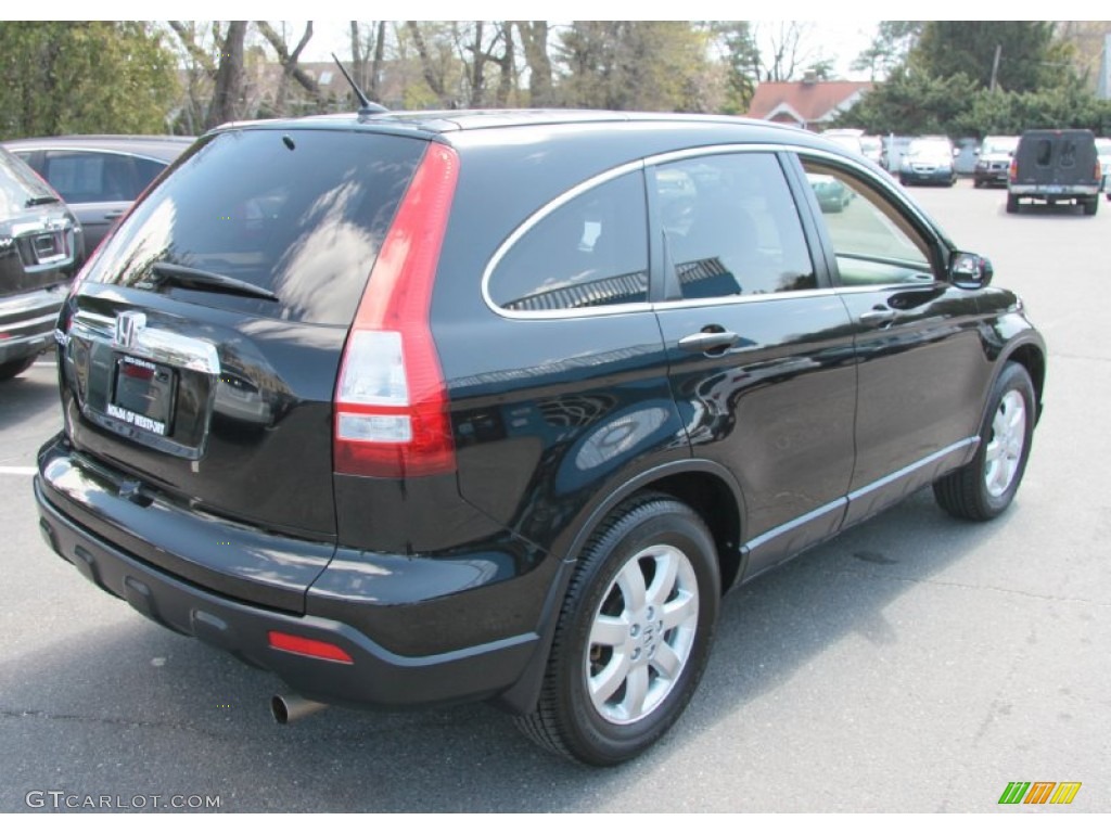 2008 CR-V EX 4WD - Nighthawk Black Pearl / Ivory photo #6