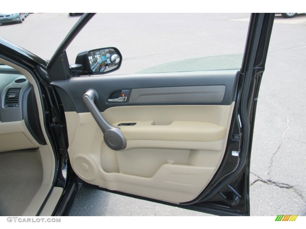 2008 CR-V EX 4WD - Nighthawk Black Pearl / Ivory photo #18