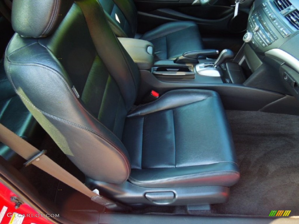 2008 Accord EX-L Coupe - San Marino Red / Black photo #19