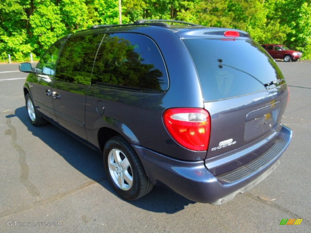 2007 Grand Caravan SXT - Modern Blue Pearl / Medium Slate Gray photo #5