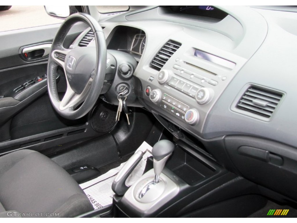 2010 Civic LX-S Sedan - Crystal Black Pearl / Black photo #5