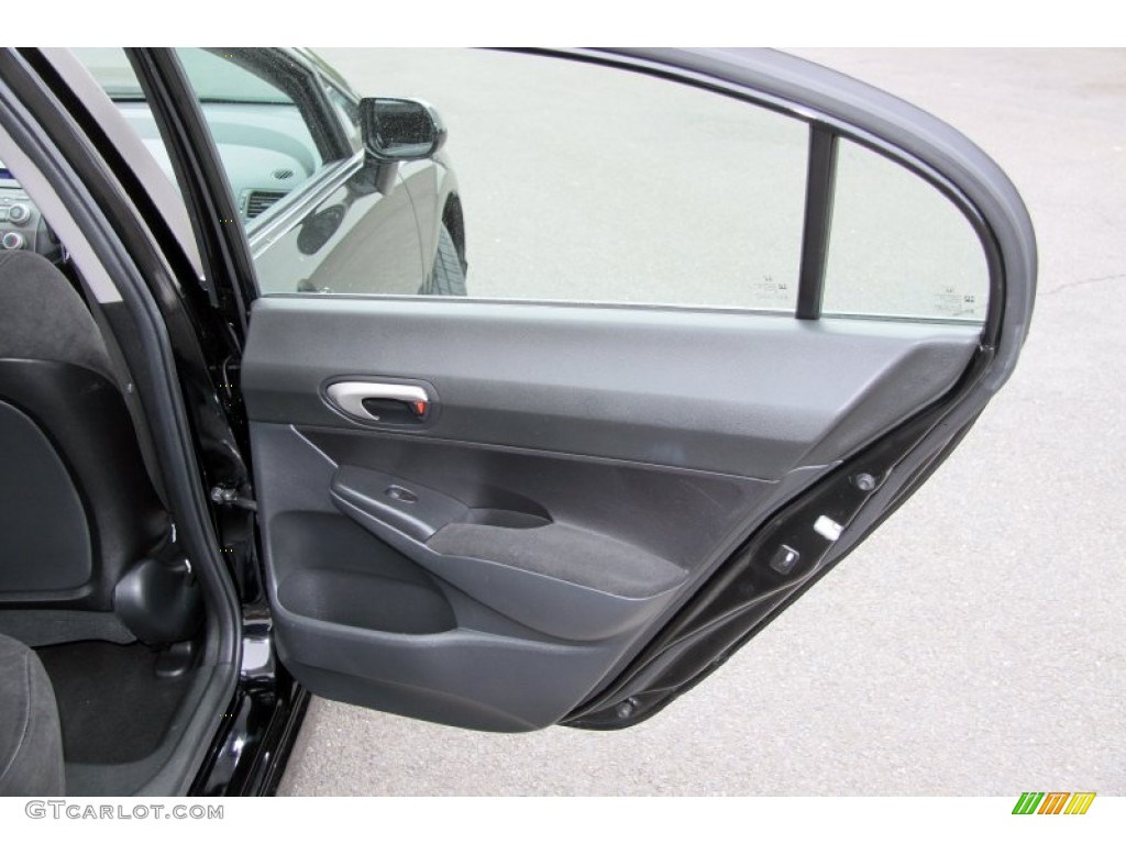 2010 Civic LX-S Sedan - Crystal Black Pearl / Black photo #7