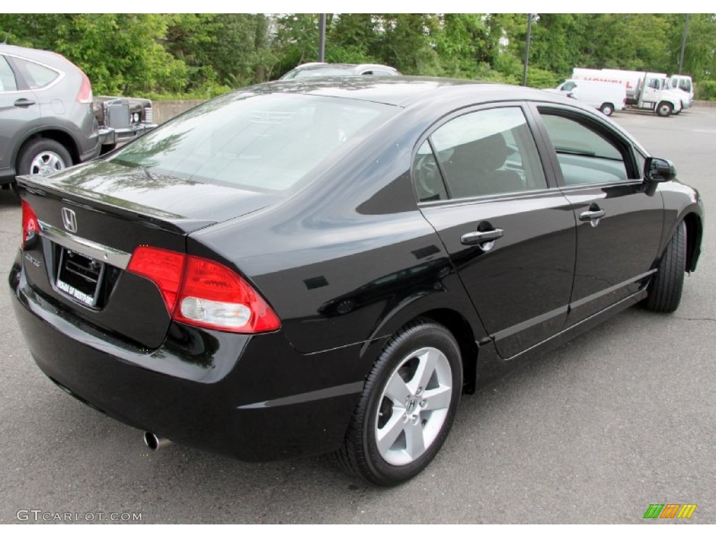 2010 Civic LX-S Sedan - Crystal Black Pearl / Black photo #8