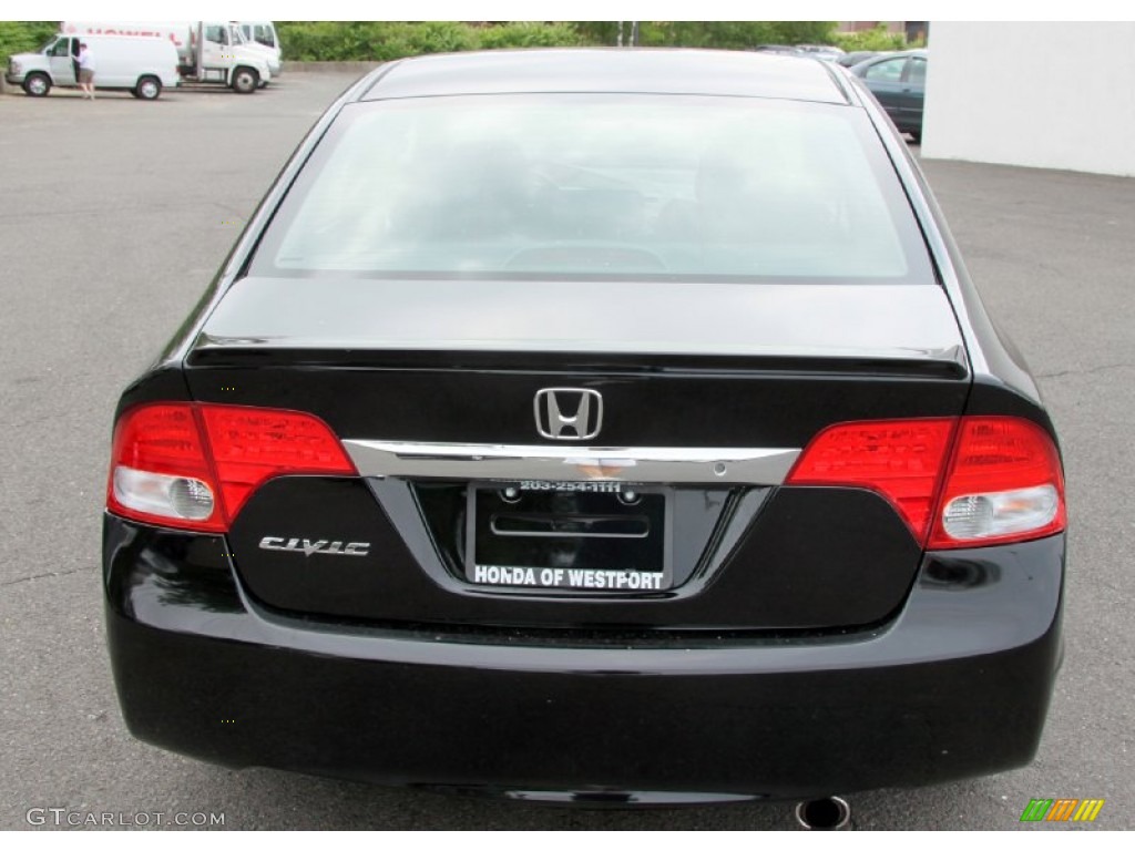 2010 Civic LX-S Sedan - Crystal Black Pearl / Black photo #10