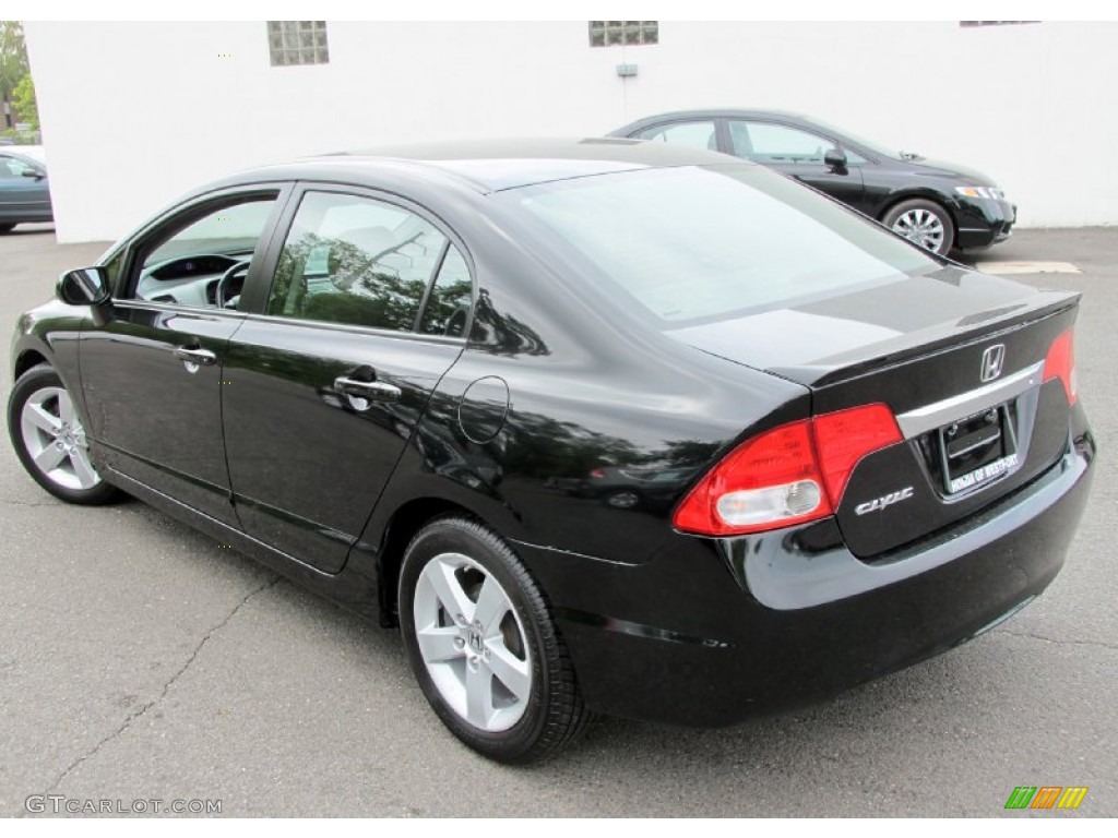 2010 Civic LX-S Sedan - Crystal Black Pearl / Black photo #13