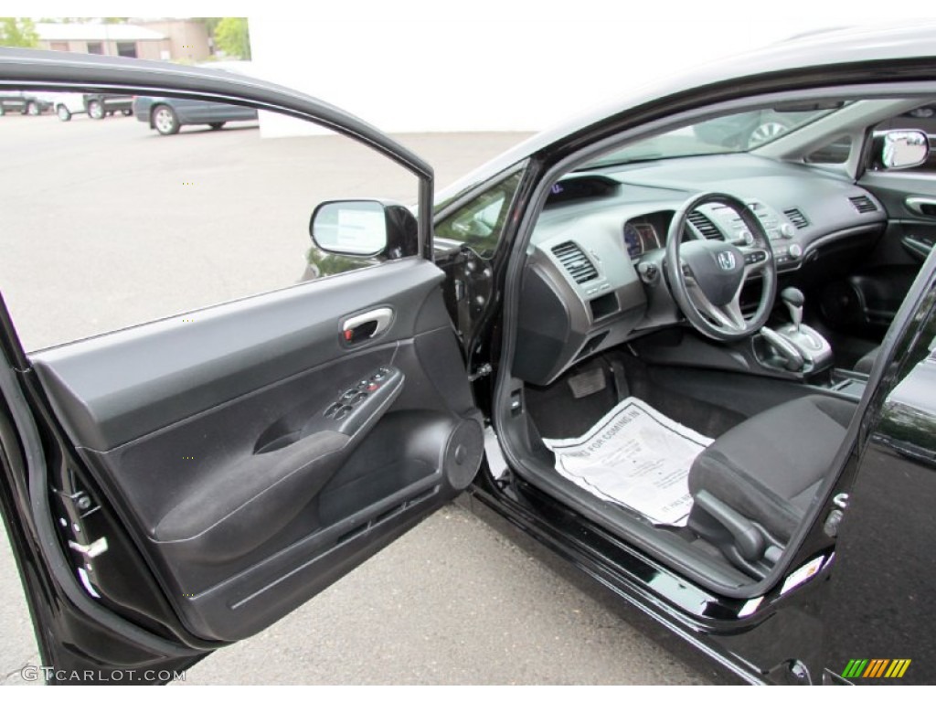 2010 Civic LX-S Sedan - Crystal Black Pearl / Black photo #15