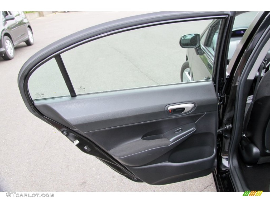 2010 Civic LX-S Sedan - Crystal Black Pearl / Black photo #22