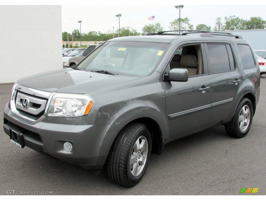 Nimbus Gray Metallic 2009 Honda Pilot EX-L 4WD Exterior Photo #65754019