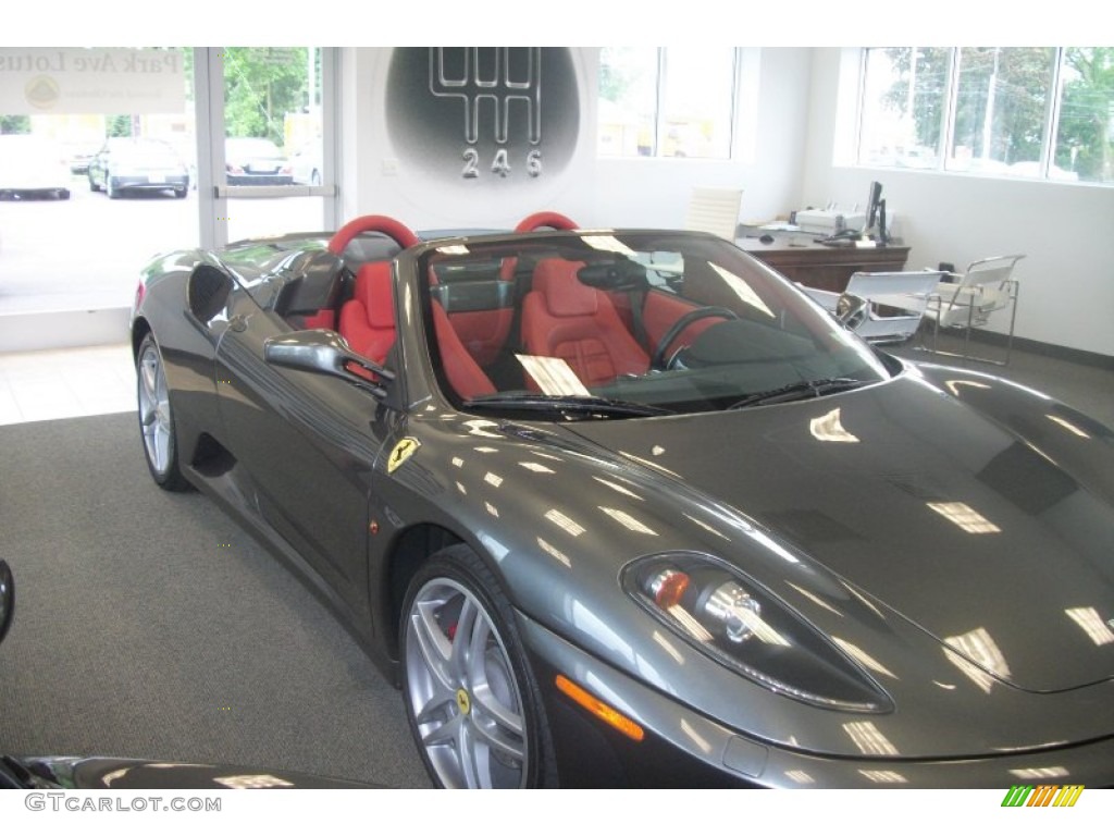 2006 F430 Spider F1 - Grigio Ingrid (Grey) / Rosso (Red) photo #3