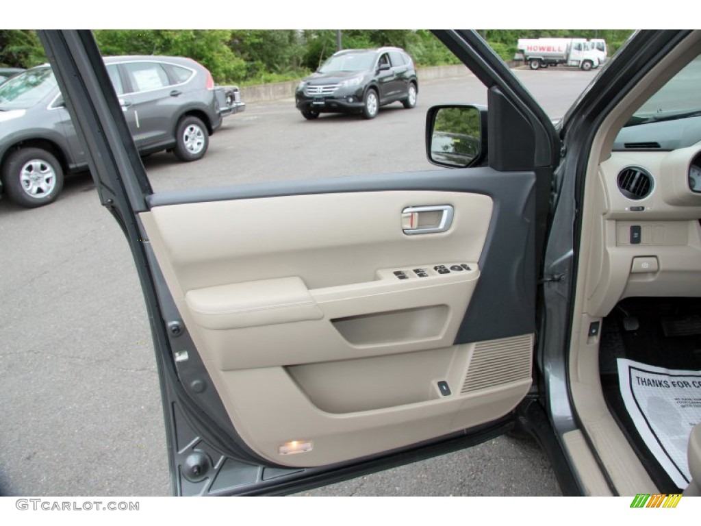 2009 Honda Pilot EX-L 4WD Beige Door Panel Photo #65754226