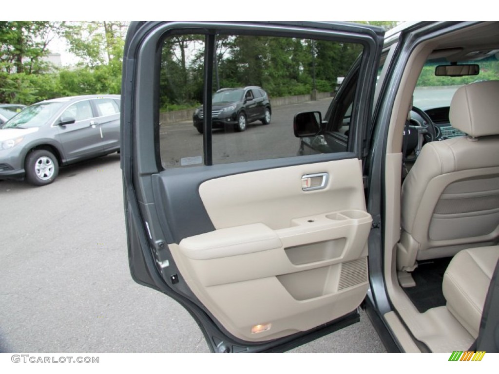 2009 Honda Pilot EX-L 4WD Beige Door Panel Photo #65754232