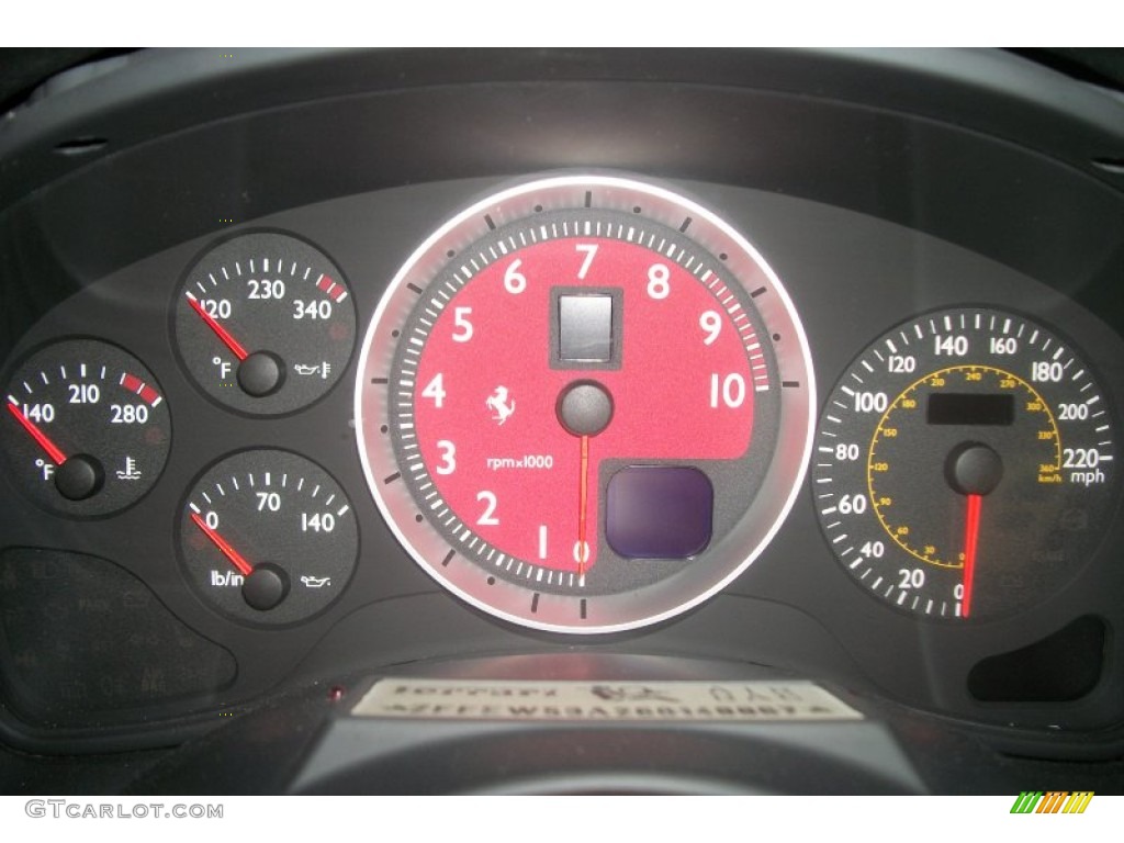 2006 F430 Spider F1 - Grigio Ingrid (Grey) / Rosso (Red) photo #13