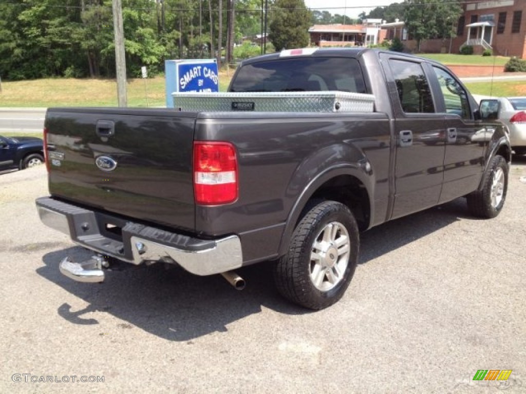2005 F150 Lariat SuperCrew - Dark Stone Metallic / Tan photo #3