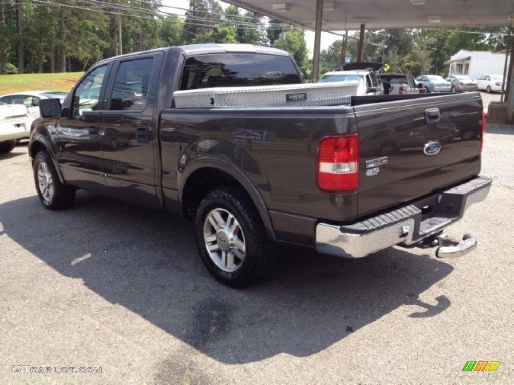 2005 F150 Lariat SuperCrew - Dark Stone Metallic / Tan photo #5