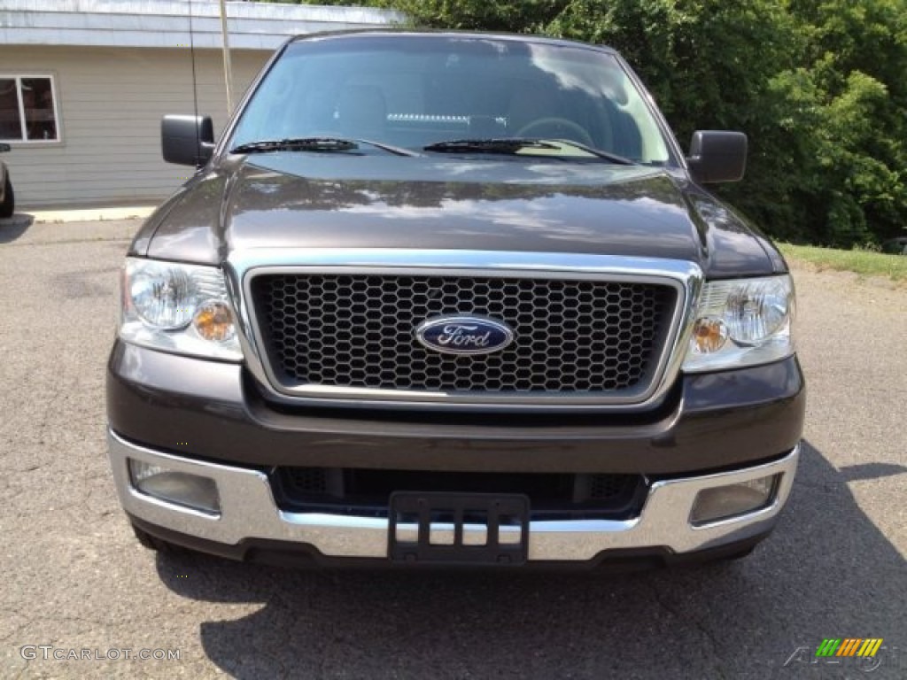 2005 F150 Lariat SuperCrew - Dark Stone Metallic / Tan photo #8