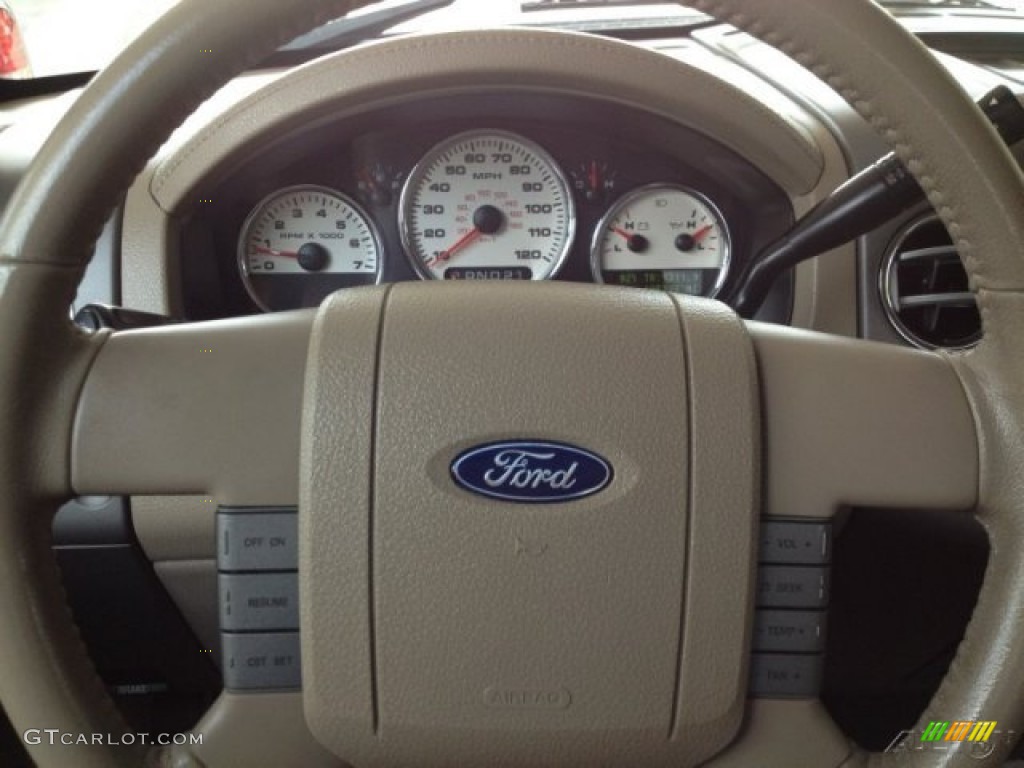 2005 F150 Lariat SuperCrew - Dark Stone Metallic / Tan photo #12