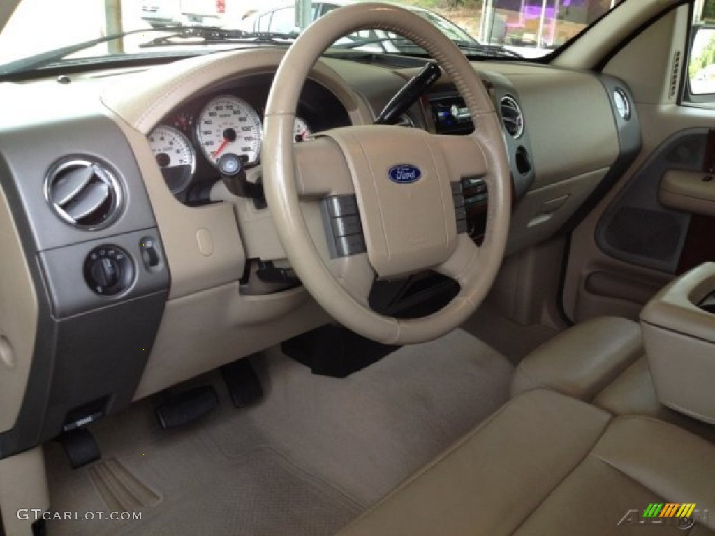 2005 F150 Lariat SuperCrew - Dark Stone Metallic / Tan photo #16