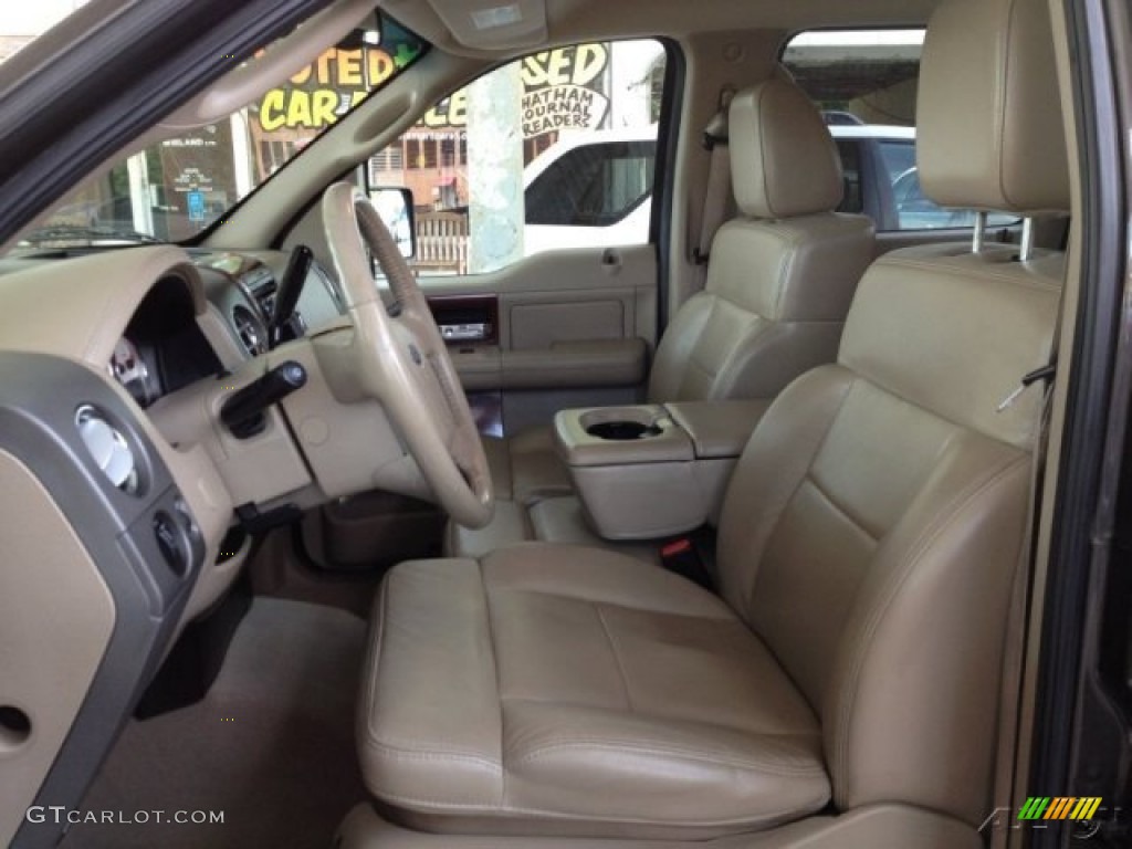 2005 F150 Lariat SuperCrew - Dark Stone Metallic / Tan photo #17