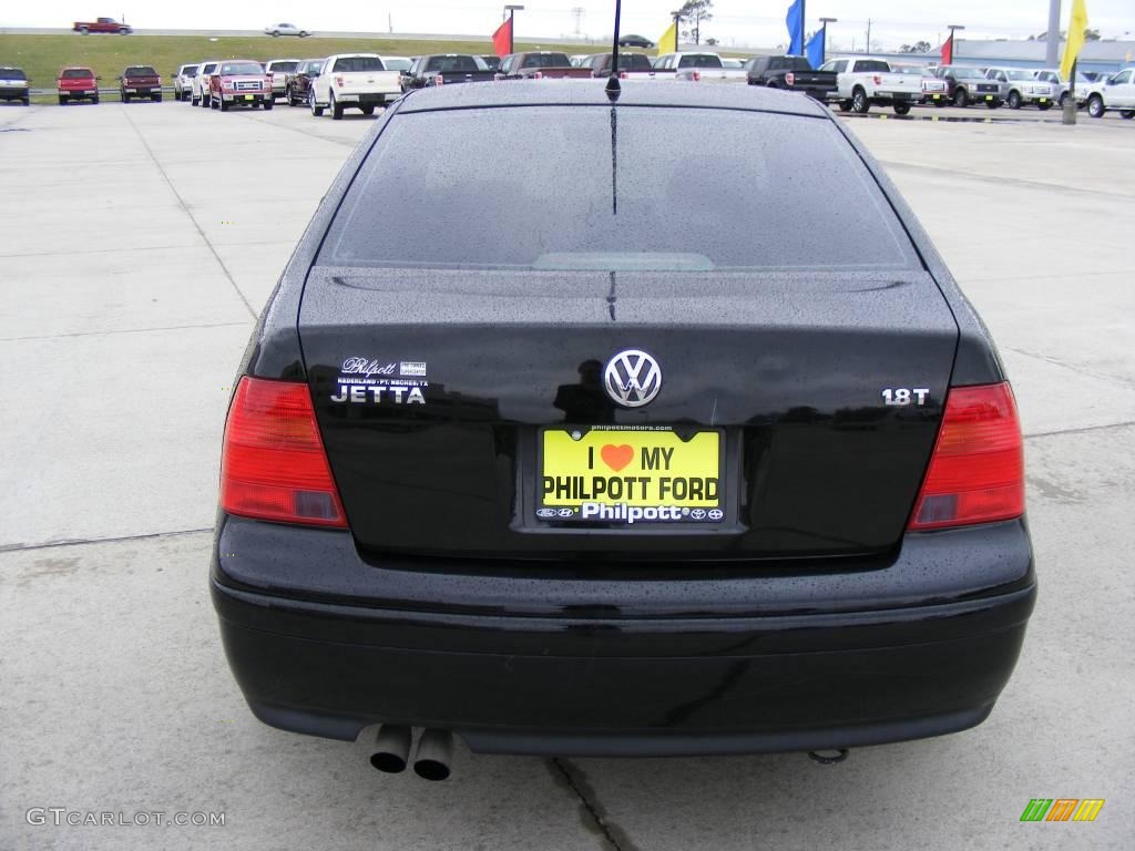 2002 Jetta GLS 1.8T Sedan - Black / Black photo #7