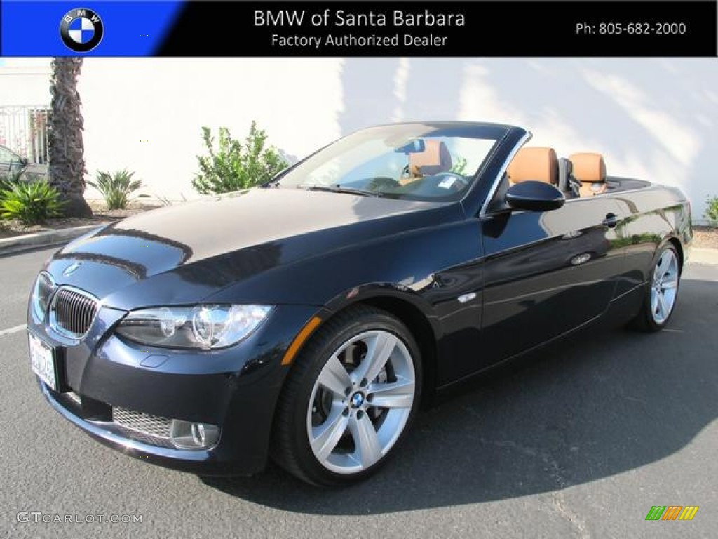 2009 3 Series 335i Convertible - Monaco Blue Metallic / Saddle Brown Dakota Leather photo #1