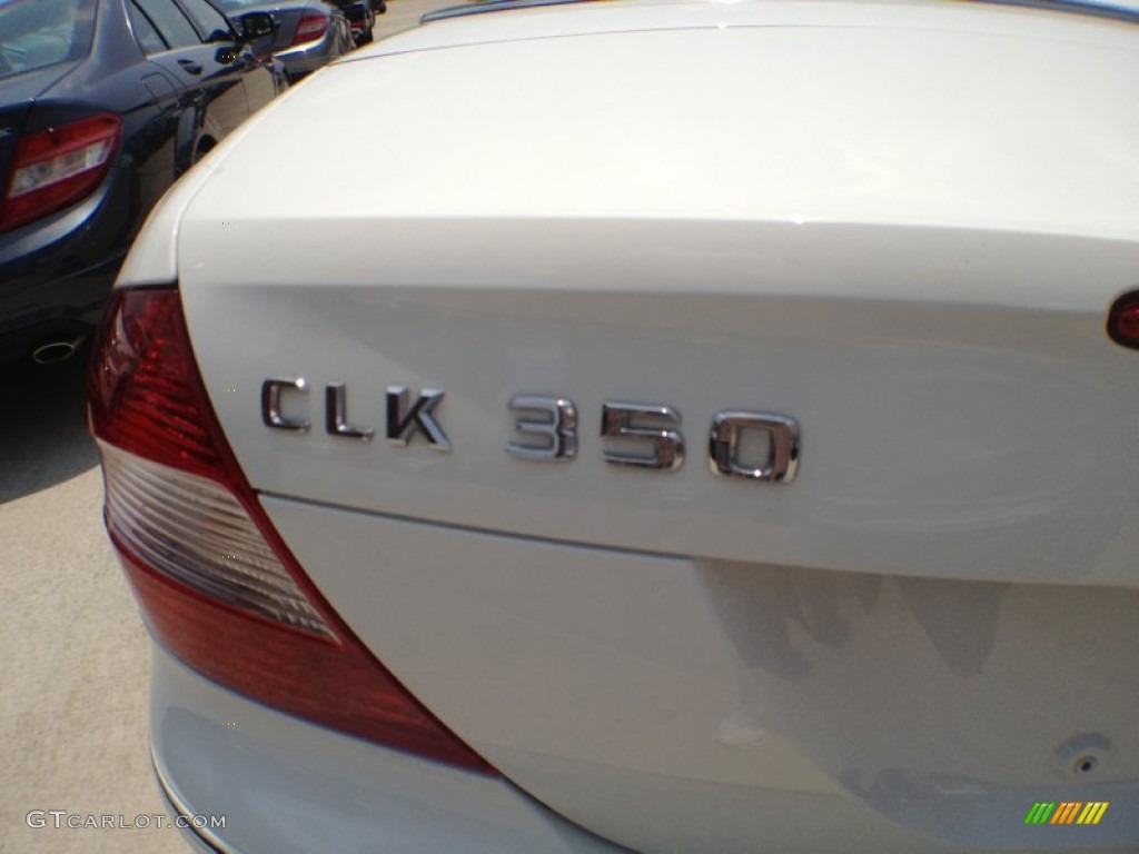 2009 CLK 350 Cabriolet - Arctic White / Black/Stone photo #6