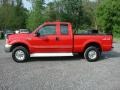 Red - F250 Super Duty XLT Extended Cab 4x4 Photo No. 3