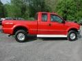 Red - F250 Super Duty XLT Extended Cab 4x4 Photo No. 11