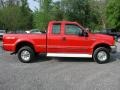1999 Red Ford F250 Super Duty XLT Extended Cab 4x4  photo #12