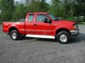 1999 Red Ford F250 Super Duty XLT Extended Cab 4x4  photo #13