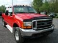Red - F250 Super Duty XLT Extended Cab 4x4 Photo No. 15
