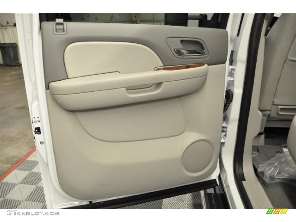 2012 Chevrolet Silverado 3500HD LTZ Crew Cab 4x4 Dark Titanium/Light Titanium Door Panel Photo #65756875