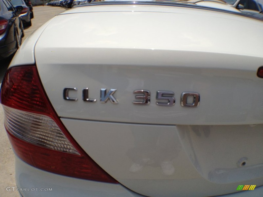 2009 CLK 350 Cabriolet - Arctic White / Stone photo #7