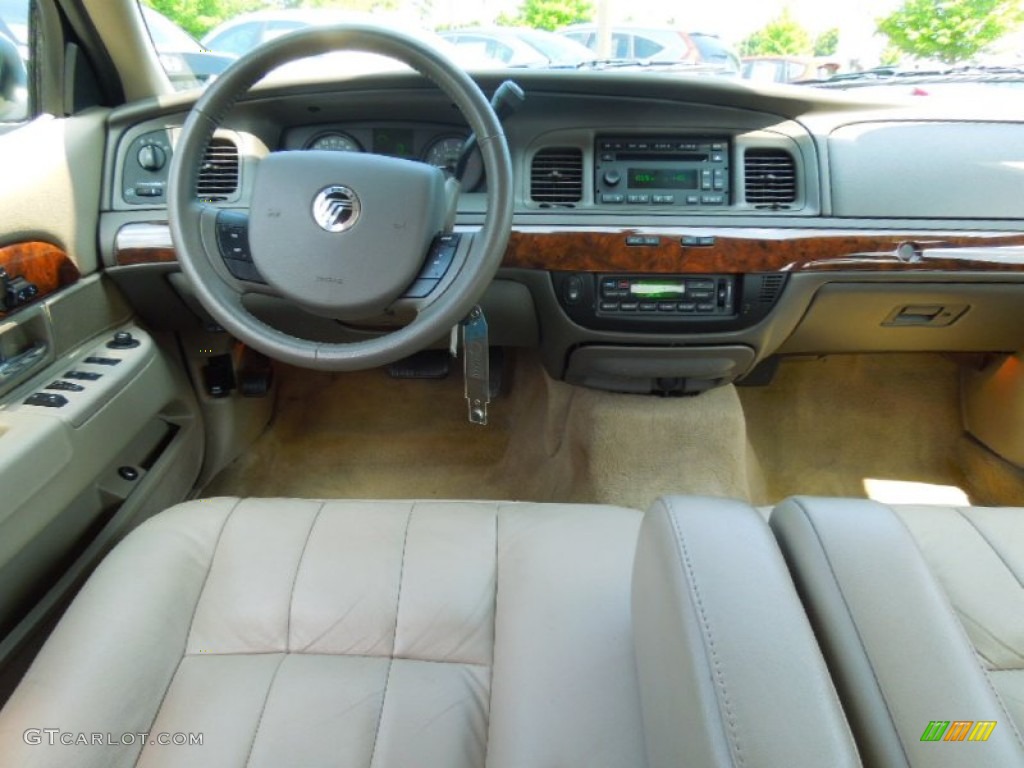 2009 Grand Marquis LS Ultimate Edition - Light Ice Blue Metallic / Light Camel photo #17