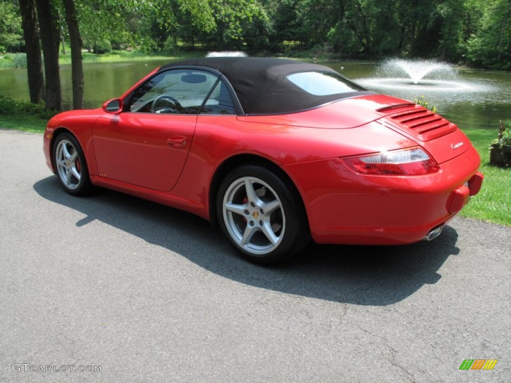 2008 911 Carrera Cabriolet - Guards Red / Black photo #4