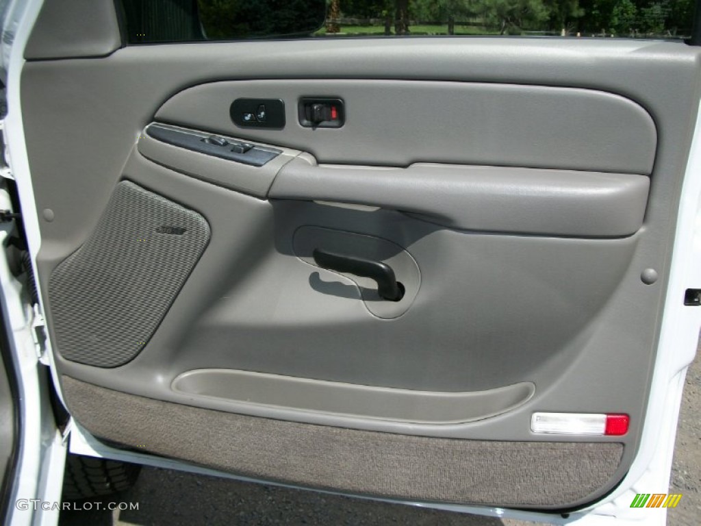 2005 Chevrolet Silverado 3500 LT Crew Cab 4x4 Medium Gray Door Panel Photo #65759017